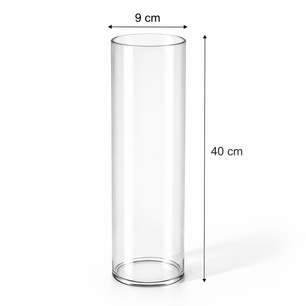 Pelet Soba Camı – Silindir Temperli Cam (40 cm)