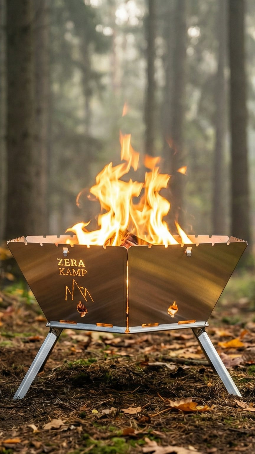 🔥 Taşınabilir Katlanabilir Kamp Ateş Çukuru