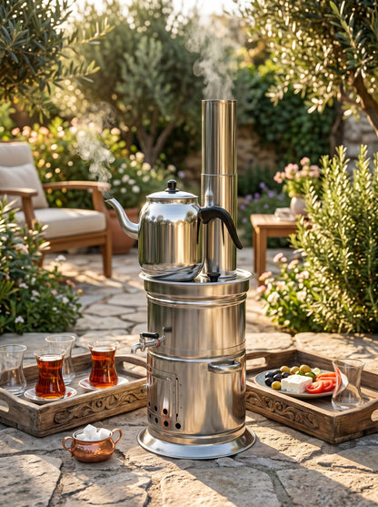 Zerakamp Demlikli Semaver Takımı