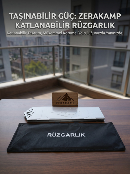 Zerakamp Katlanabilir Kamp Ocak ve Çaydanlık Rüzgarlığı