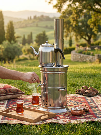 Zerakamp Demlikli Semaver Takımı