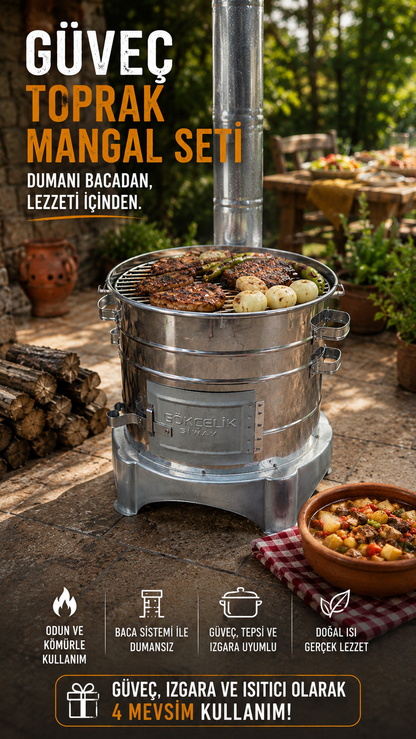 40 cm Toprak Mangal Seti