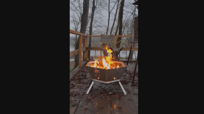 🔥 Taşınabilir Katlanabilir Kamp Ateş Çukuru